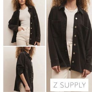 Z Supply All Day Knit Denim Jacket ZJ231161
Vintage Black size Large